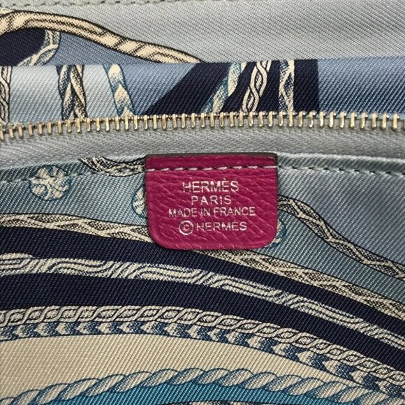 HERMES Long wallet Azap Long Silk-In Zip Around Long Wallet Epsom purple - Picture 13 of 13